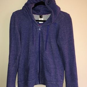 The north face purple sweatshirt